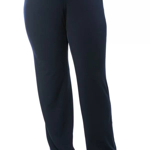 Παντελόνα σε ίσια γραμμή με μπάσκα σε μπλε χρώμα