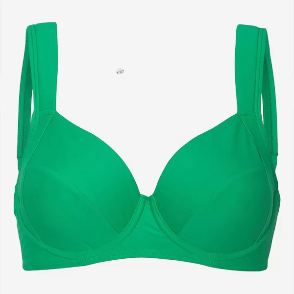 Bikini-top με μπανέλα σε πράσινο χρώμα