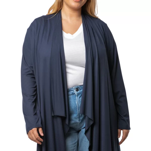 Λεπτή ζακέτα με μύτες σε μπλε χρώμα