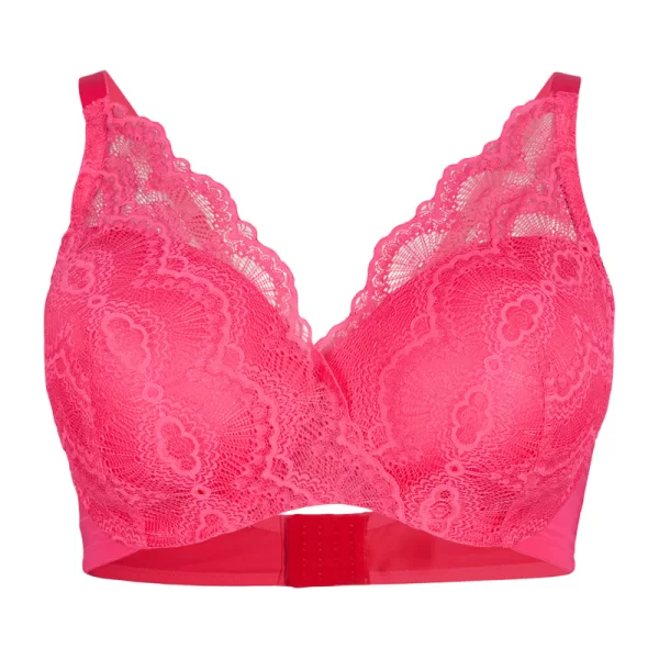 Σουτιέν με δαντέλα σε φουξ χρώμα
