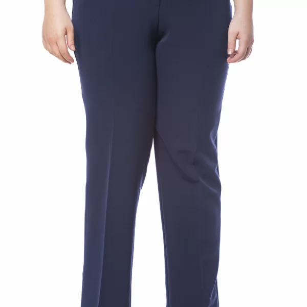 Παντελόνι κρεπ με λάστιχο στα πλαϊνά σε μπλε χρώμα