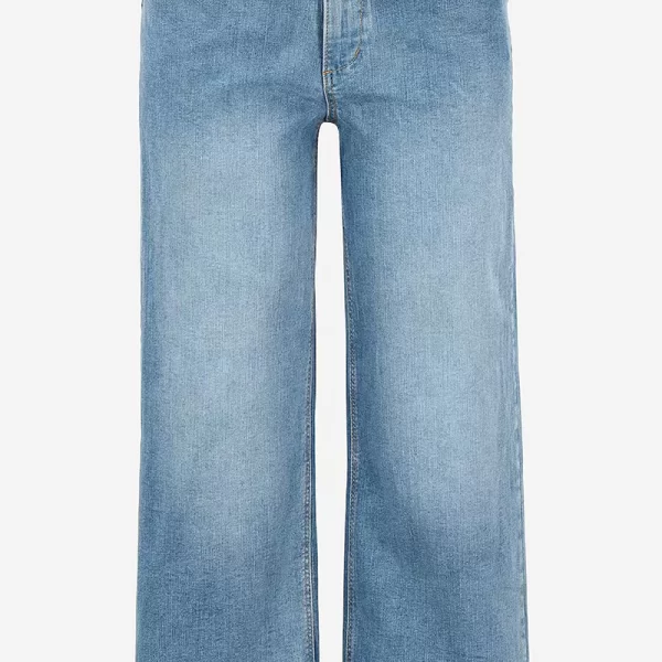 Φαρδύ καμπάνα jean 7/8 σε denim light blue χρώμα