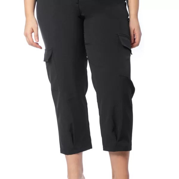 Cargo παντελόνι με λάστιχο πίσω σε μαύρο χρώμα