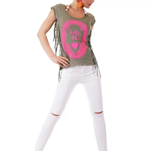 31019 SD Μοντέρνο T-shirt - Χακί-Χακί