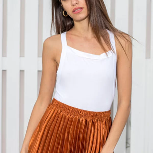 Queencii – Evelyn Cross Back Bodysuit White