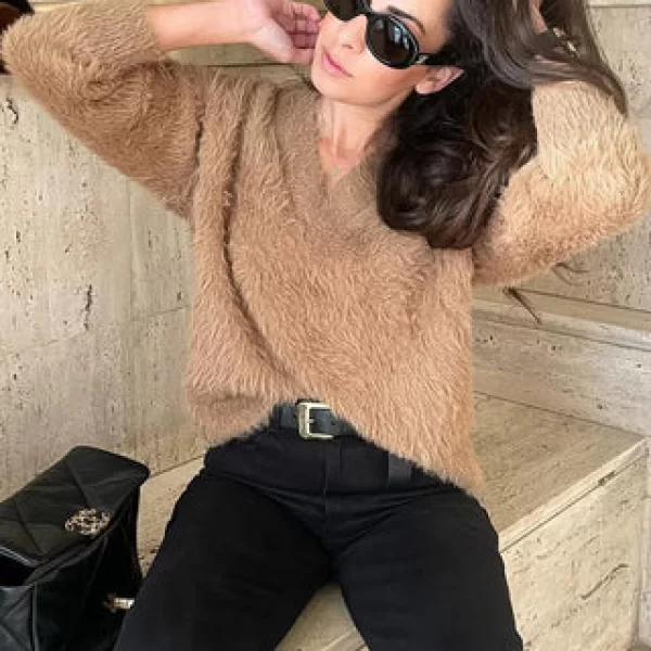 Queencii – Pauline Sweater Brown