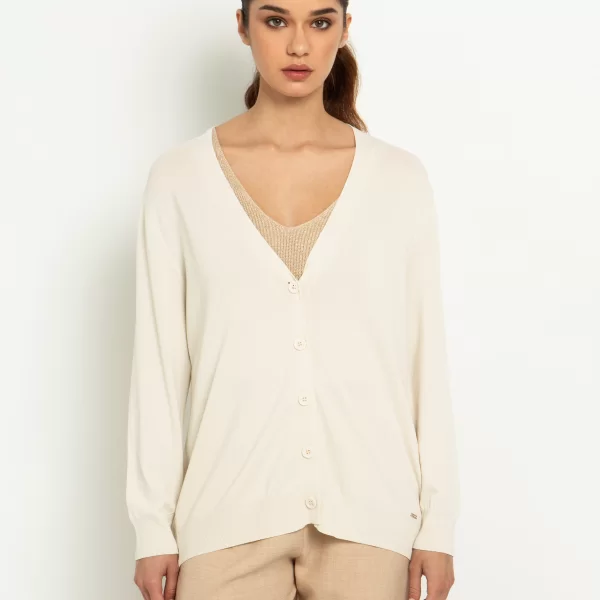 Oversized ζακέτα με κουμπιά - ΜΠΕΖ