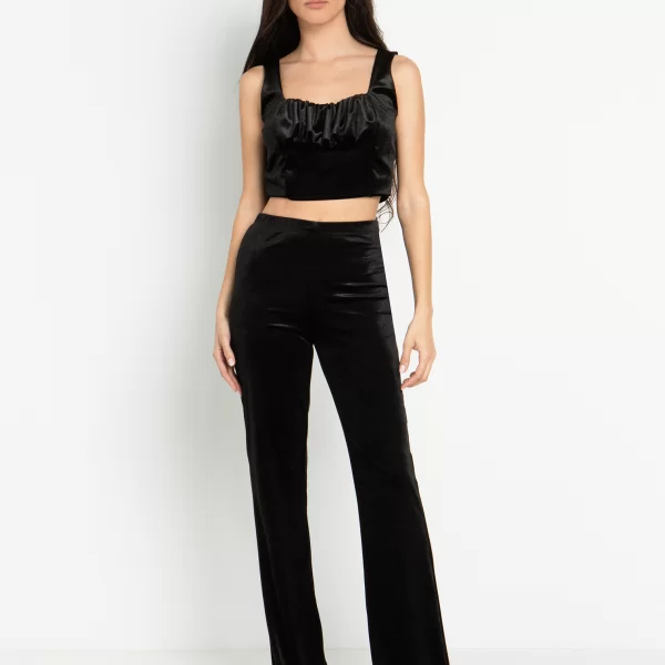 Βελούδινο παντελόνι - ΜΑΥΡΟ