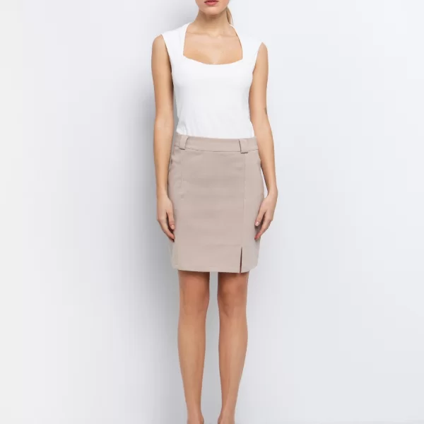 Μini φούστα με σκίσιμο - ΜΠΕΖ