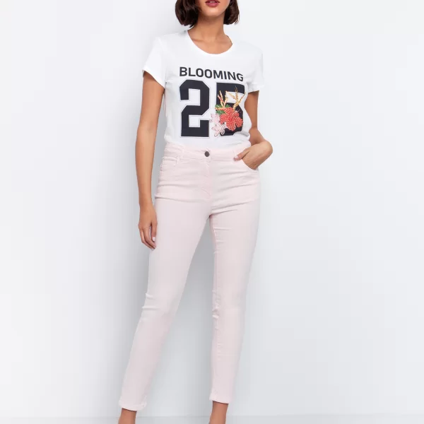 Mid rise skinny τζιν - ΡΟΖ