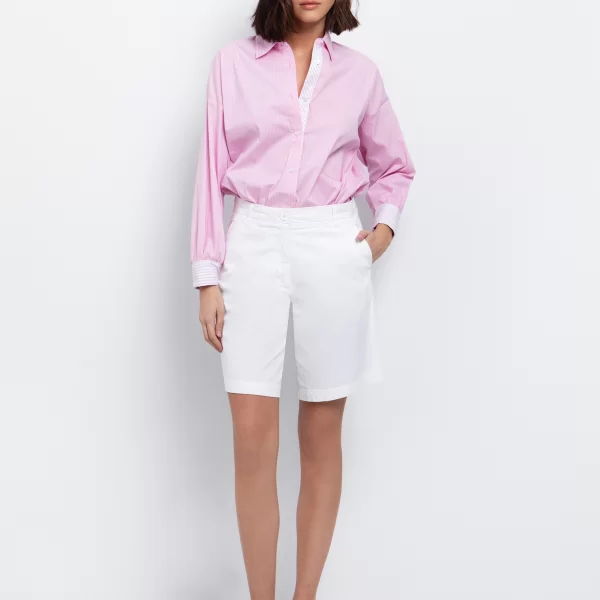 Oxford ριγέ πουκάμισο - ΡΙΓΕ ΡΟΖ