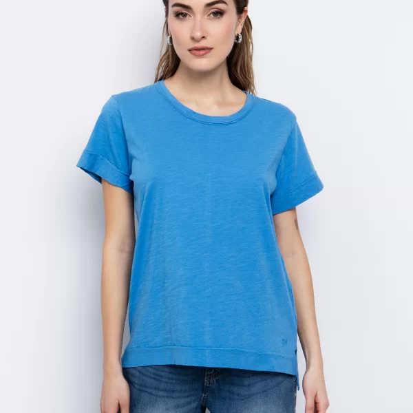 T-shirt με ραφή στην πλάτη - ΘΑΛΑΣΣΙ