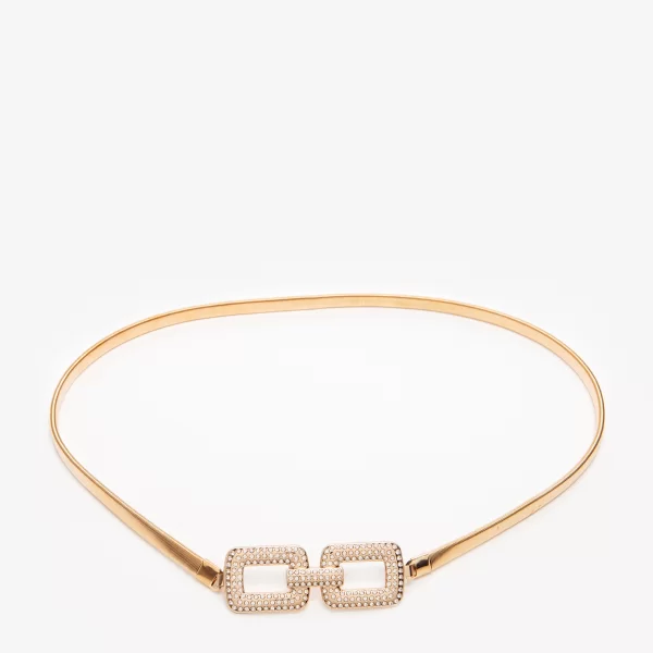 Zώνη με πόρπη με strass - ΧΡΥΣΟ