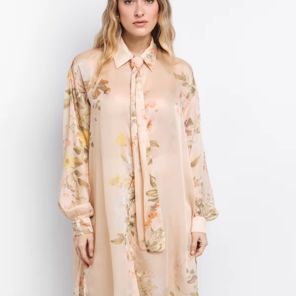 Satin πουκαμίσα φλοράλ - ΕΜΠΡΙΜΕ