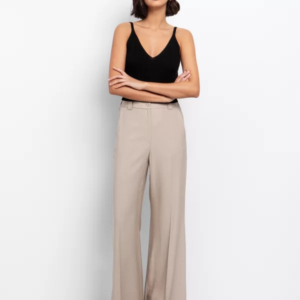 Flare παντελόνι με τσέπες - ΜΠΕΖ