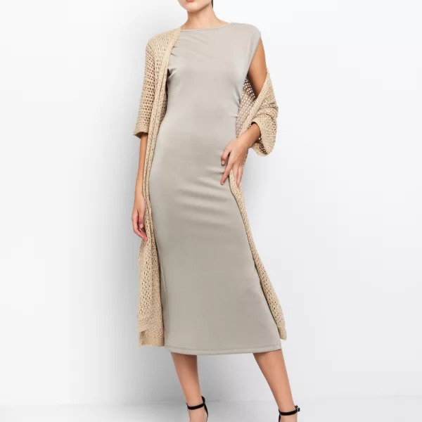 Basic μίντι φόρεμα με σκίσιμο - ΛΑΔΙ