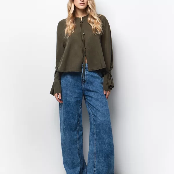 Jacket με κορδόνια - ΧΑΚΙ