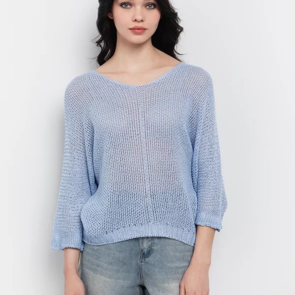 Μπλούζα με διάτρητη πλέξη - ΣΙΕΛ