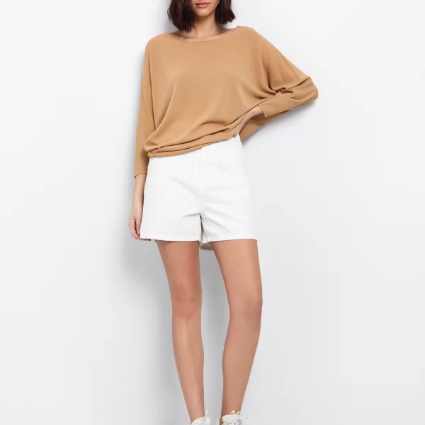 Oversized μπλούζα πλεκτή - ΚΑΜΗΛΟ