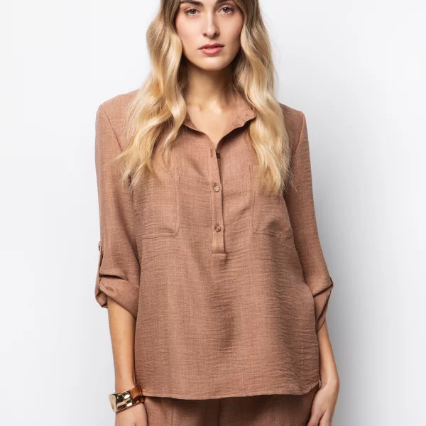 Μπλούζα με τσέπες & πατ - ΣΟΚΟΛΑ