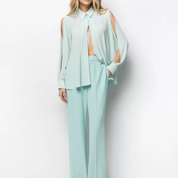 Πουκάμισο με cut out μανίκια - ΜΕΝΤΑ