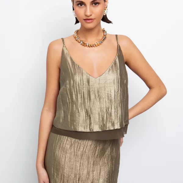 Τοπ με τσαλακωμένη όψη - ΧΑΚΙ