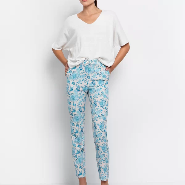 Παντελόνι με φλοράλ print - ΕΜΠΡΙΜΕ
