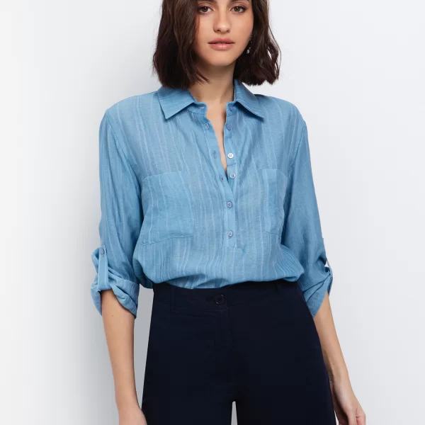 Ριγέ πουκάμισο με τσέπες - ΣΙΕΛ