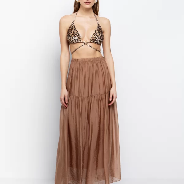 Maxi φούστα viscose-μετάξι - ΚΑΜΗΛΟ