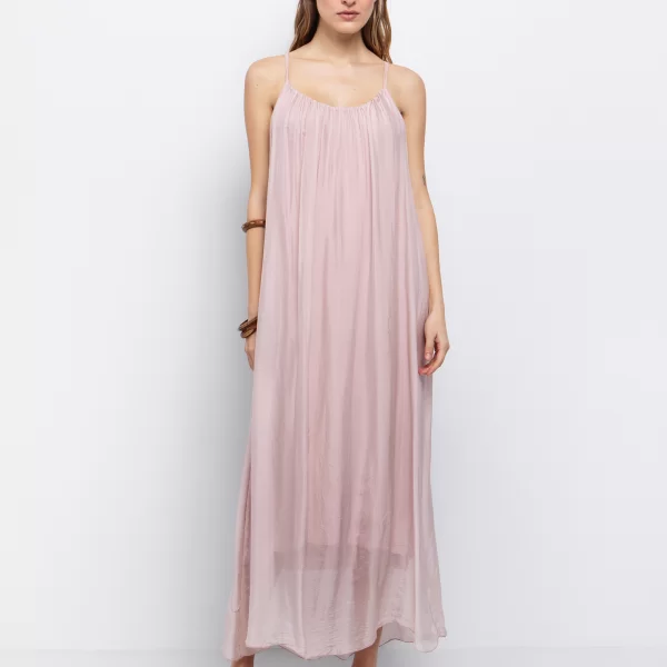 Maxi φόρεμα viscose & silk - ΣΑΠΙΟ ΜΗΛΟ