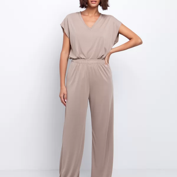 Basic παντελόνα - ΣΚΟΥΡΟ ΜΠΕΖ