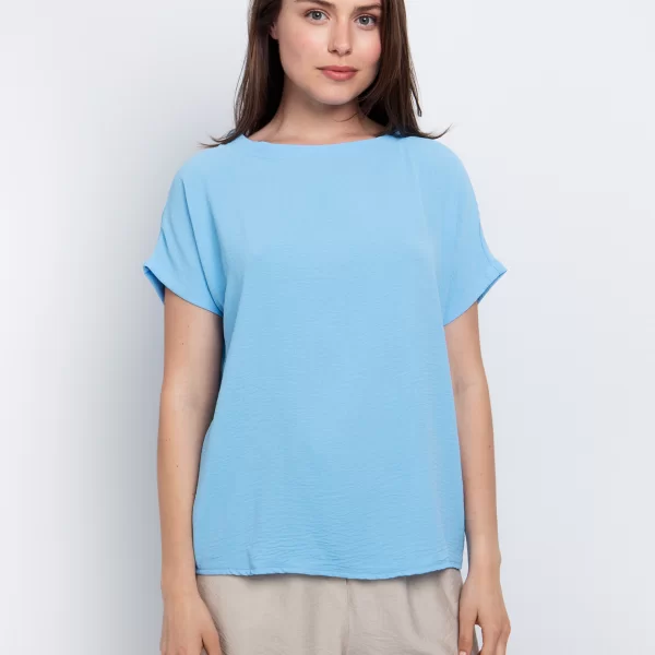 Ριχτή μπλούζα ανάγλυφη - ΣΙΕΛ