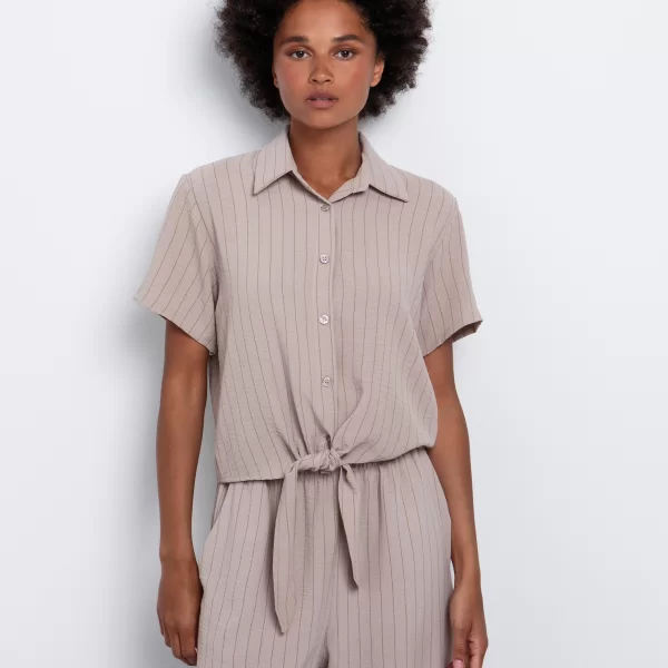 Ριγέ πουκάμισο με κόμπο - ΡΙΓΕ