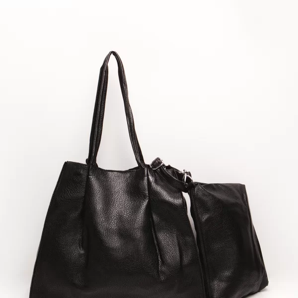 Shopper τσάντα ώμου - ΜΑΥΡΟ