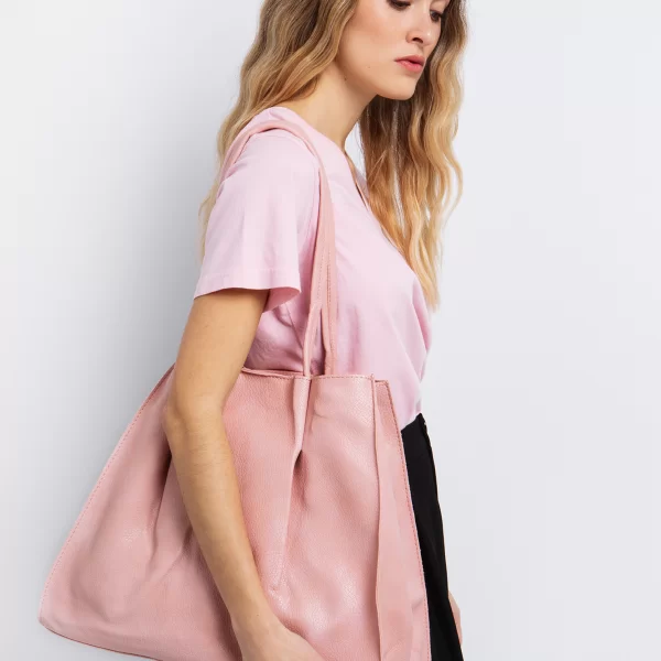 Shopper τσάντα ώμου - ΡΟΖ