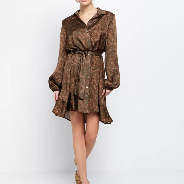 Viscose φόρεμα σεμιζιέ - ΕΜΠΡΙΜΕ