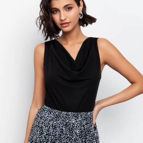 Κορμάκι ντραπέ - ΜΑΥΡΟ