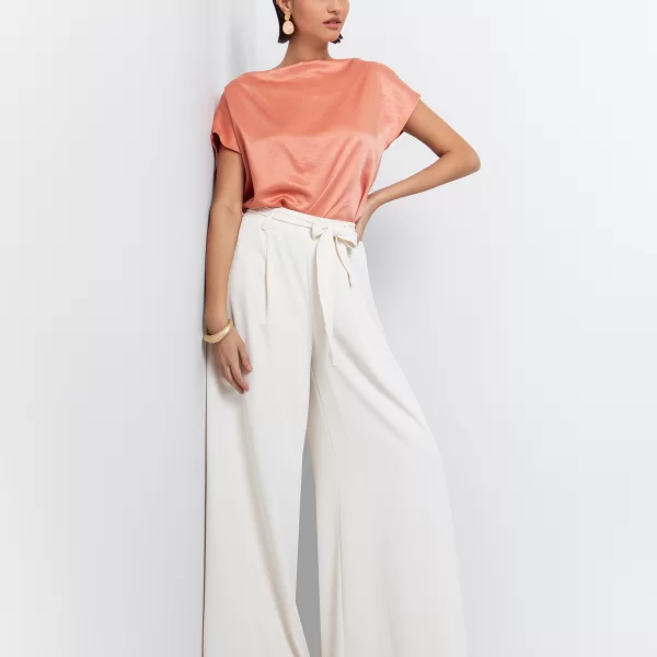 Παντελόνα με ζώνη - ΕΚΡΟΥ