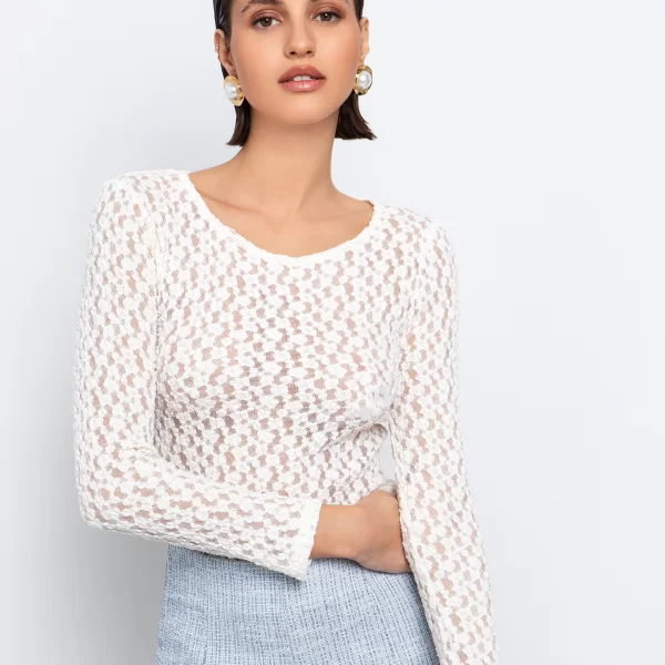 Μπλούζα από δαντέλα - ΥΠΟΛΕΥΚΟ