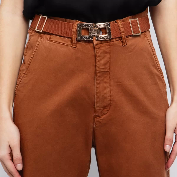 Ελαστική ζώνη με σκαλιστή πόρπη - ΣΚΟΥΡΙΑ