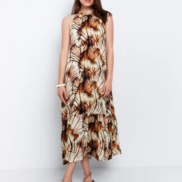 Abstract φόρεμα σε ριχτή γραμμή - ΕΜΠΡΙΜΕ