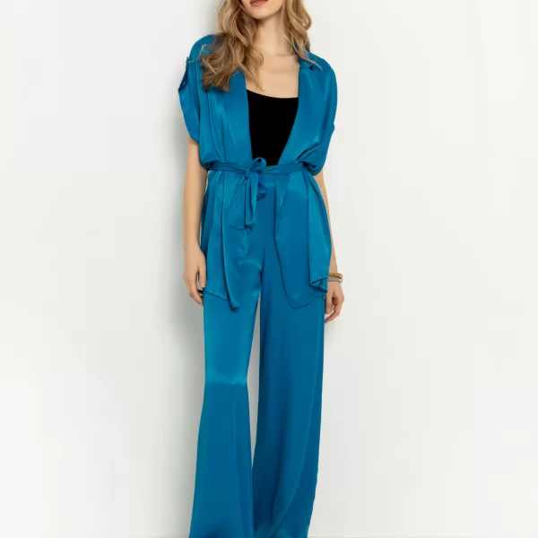 Full length παντελόνι σατινέ - ΑΝΟΙΧΤΟ ΜΠΛΕ