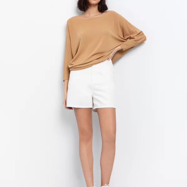 Jean σορτς με τρουκ - ΛΕΥΚΟ