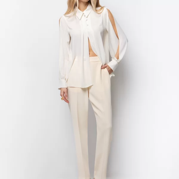 Ankle length παντελόνι κρεπ - ΠΑΝΑΚΟΤΑ