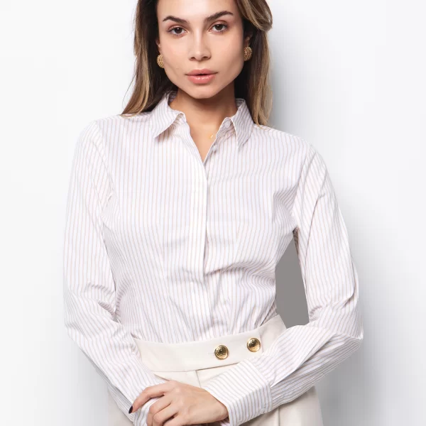 Office πουκάμισο με ρίγες - ΡΙΓΕ ΚΙΤΡΙΝΟ