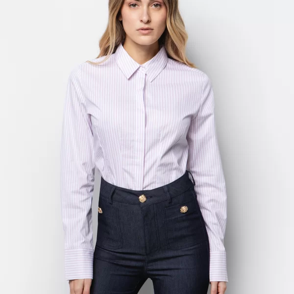 Office πουκάμισο με ρίγες - ΡΙΓΕ ΡΟΖ