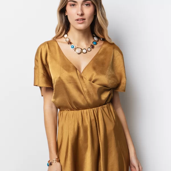 Κρουαζέ μπλούζα σατινέ - ΧΡΥΣΟ