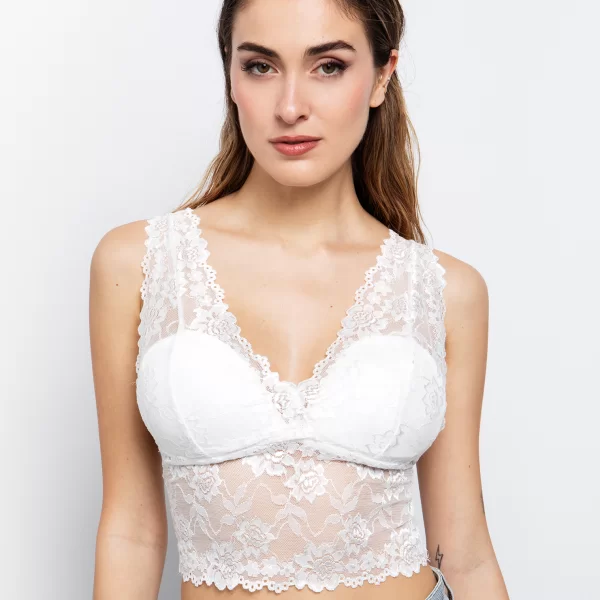 Corset τοπ με cup - ΛΕΥΚΟ
