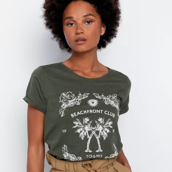 T-shirt με τύπωμα - ΧΑΚΙ