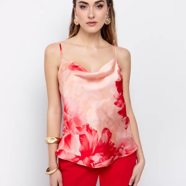 Ντραπέ τοπ floral - ΕΜΠΡΙΜΕ